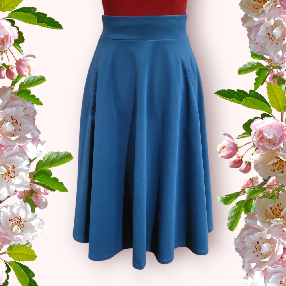 Teal Midi Skirt